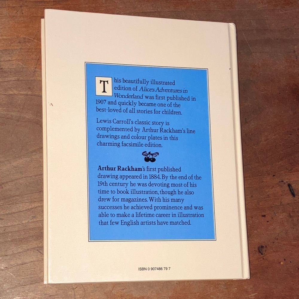 Alice's Adventures in Wonderland Illustrated Book rare vintage 1986 reprint - Picture 12 of 16